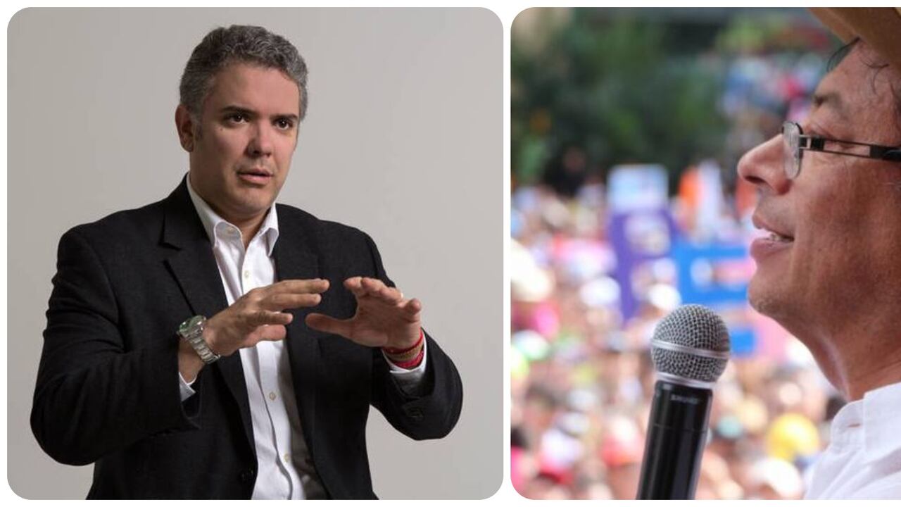 Iván Duque y Gustavo Petro