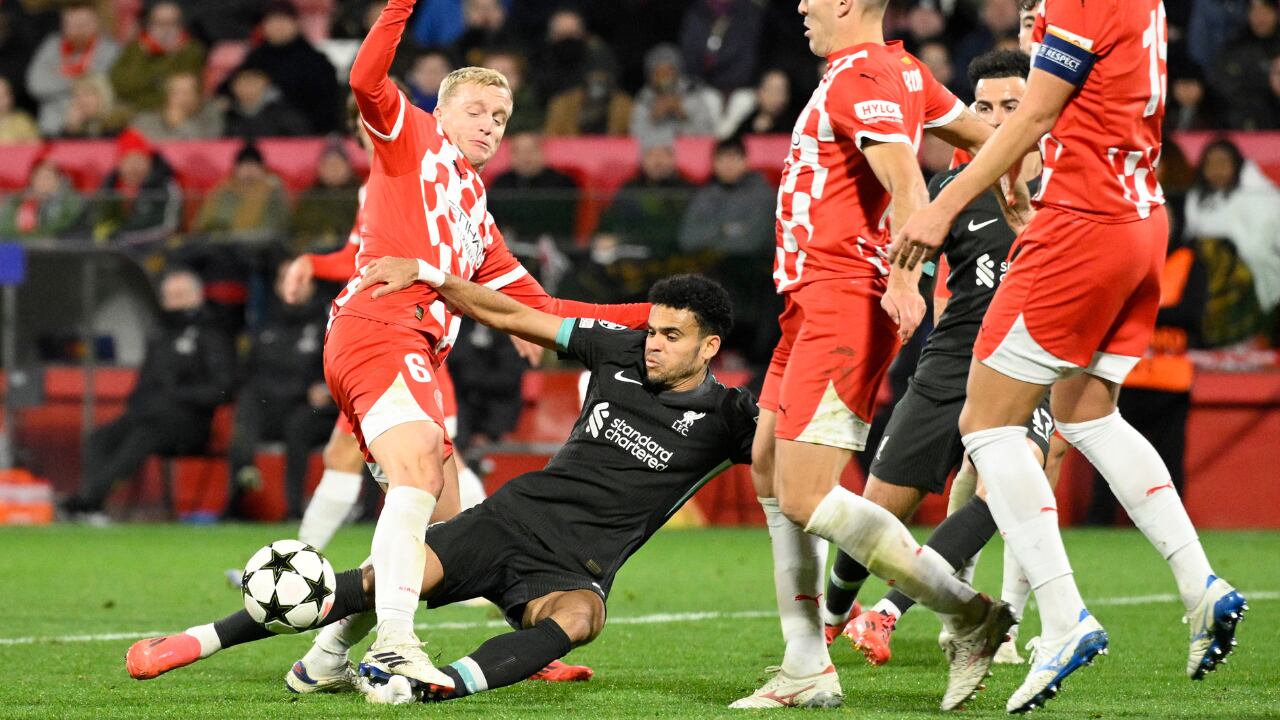 Luis Díaz ante Girona en Champions League