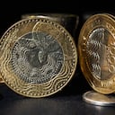 Monedas de mil pesos colombianos