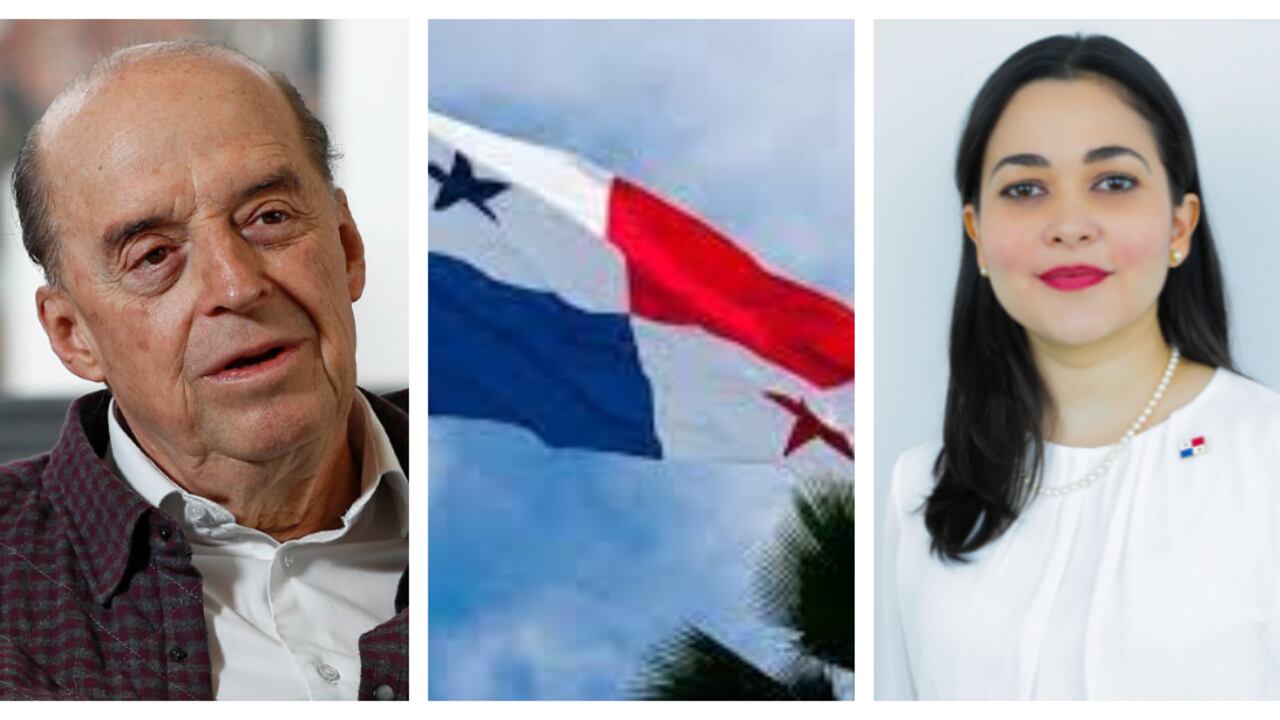 El canciller Álvaro Leyva y la canciller panameña Janaina Tewaney Mencomo.