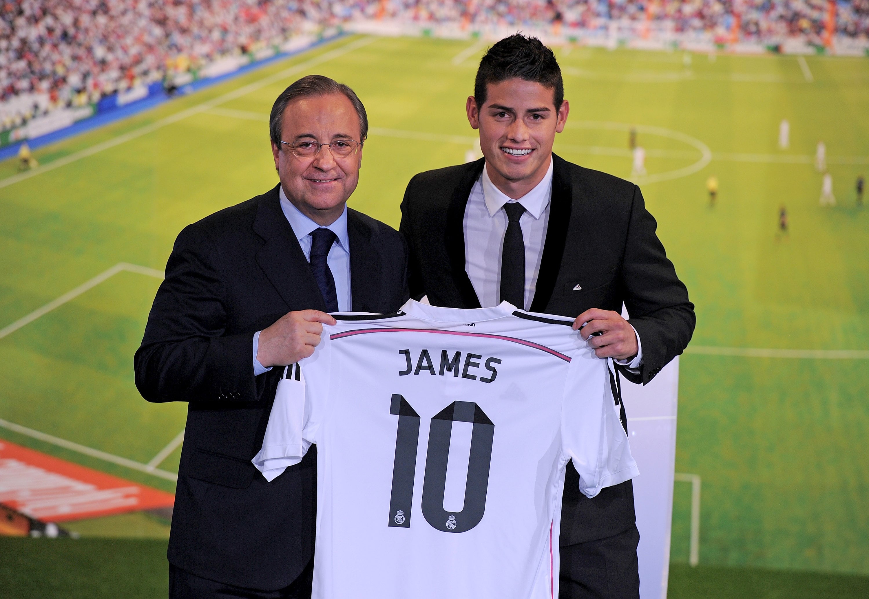 James aseguró que recuerda con mucho apreció al presidente del Real Madrid.