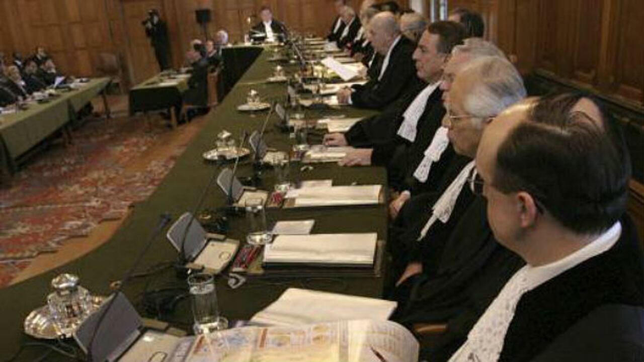 Corte Internacional de Justicia de La Haya.