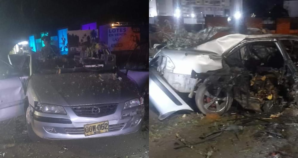 Carro bomba detonado en Jamundí.