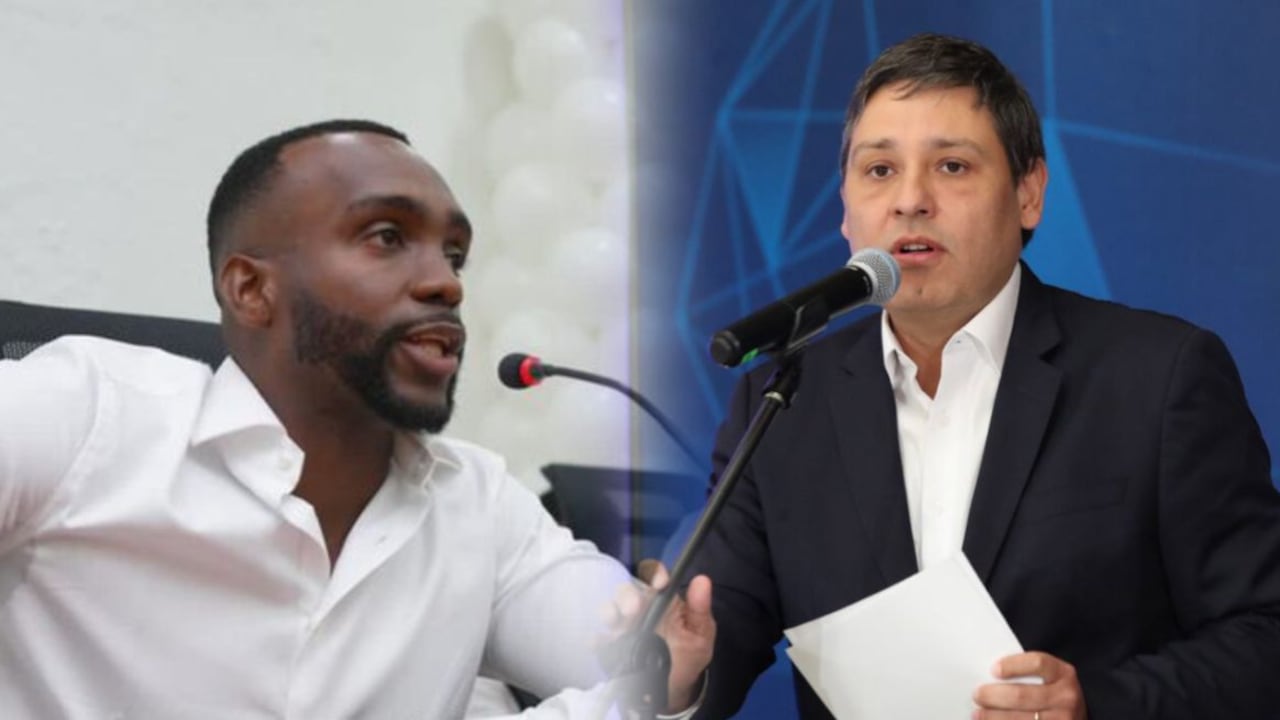 Estefanel Gutiérrez y Mauricio Lizcano.