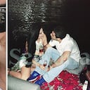 Una de las imágenes muestra a Merlano y a Char, durante una velada, en el Malecón de Barranquilla.