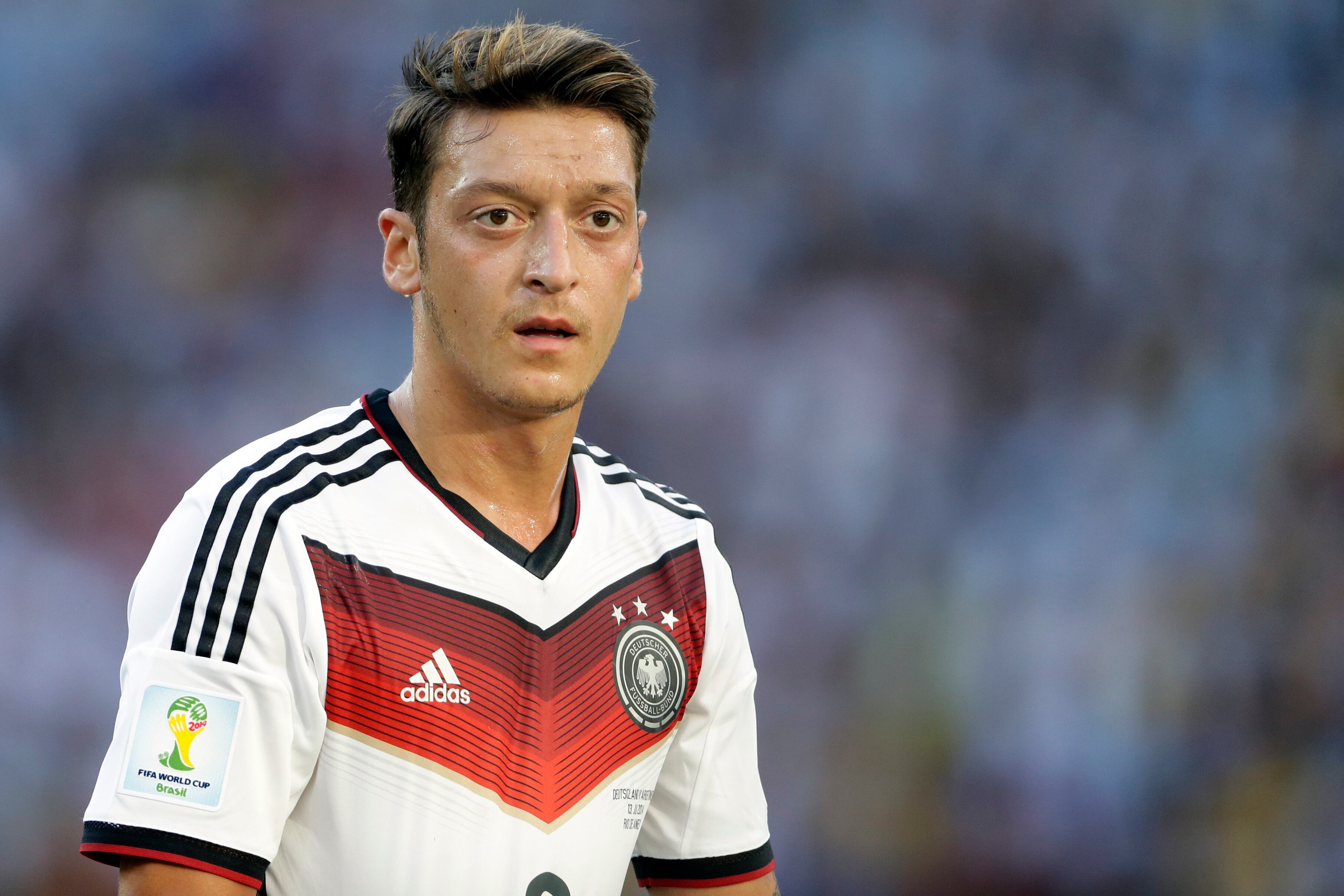 , BRAZIL - JULY 13: Mesut Ozil of Germany during the  World Cup match between Germany  v Argentina  on July 13, 2014 (Photo by Laurens Lindhout/Soccrates/Getty Images)