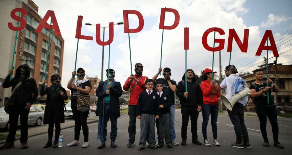 Los maestros se han quejado repetidamente en las últimas marchas por las deficiencias en el servicio de salud y en el pago de prestaciones sociales que administra el Fomag.