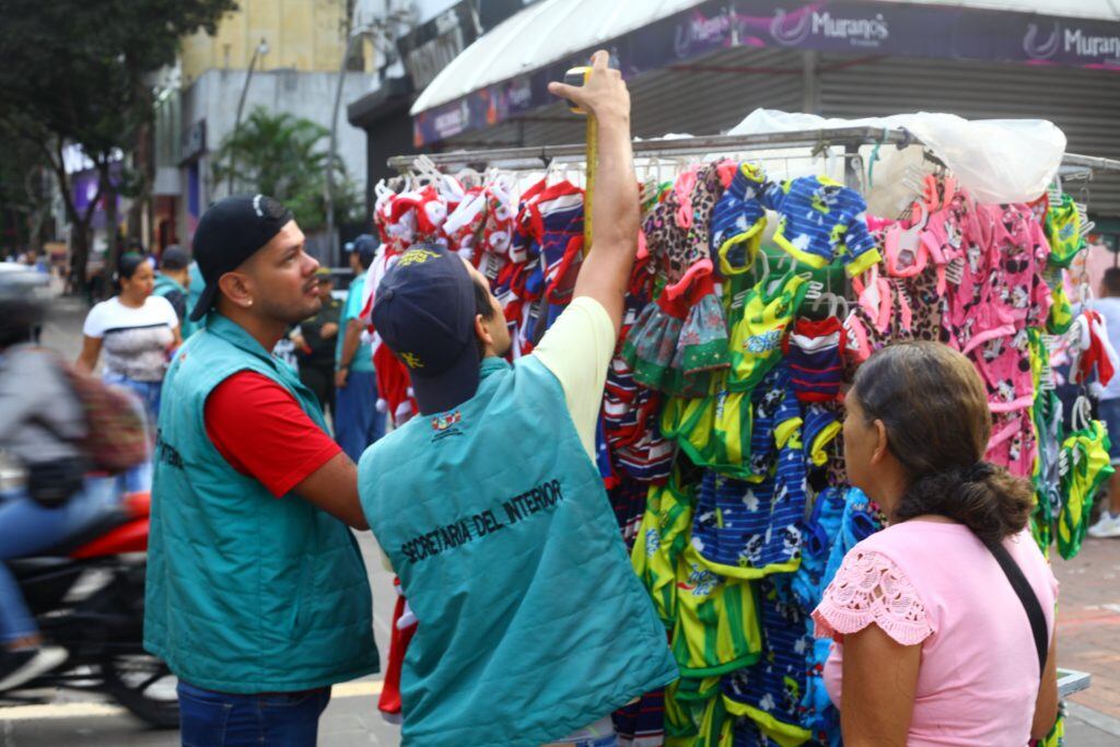 Controles de espacio público en Bucaramanga.