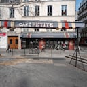 A closed restaurant in Paris, France, on Saturday, March 20, 2021. The French government has backed off from ordering a tough lockdown for Paris and several other regions despite an increasingly alarming situation at hospitals with a rise in the number of COVID-19 patients. (AP Photo/Rafael Yaghobzadeh)