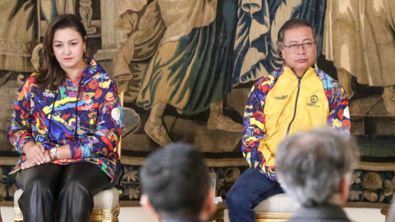 Luz Cristina López, Ministra del Deporte y el presidente Gustavo Petro