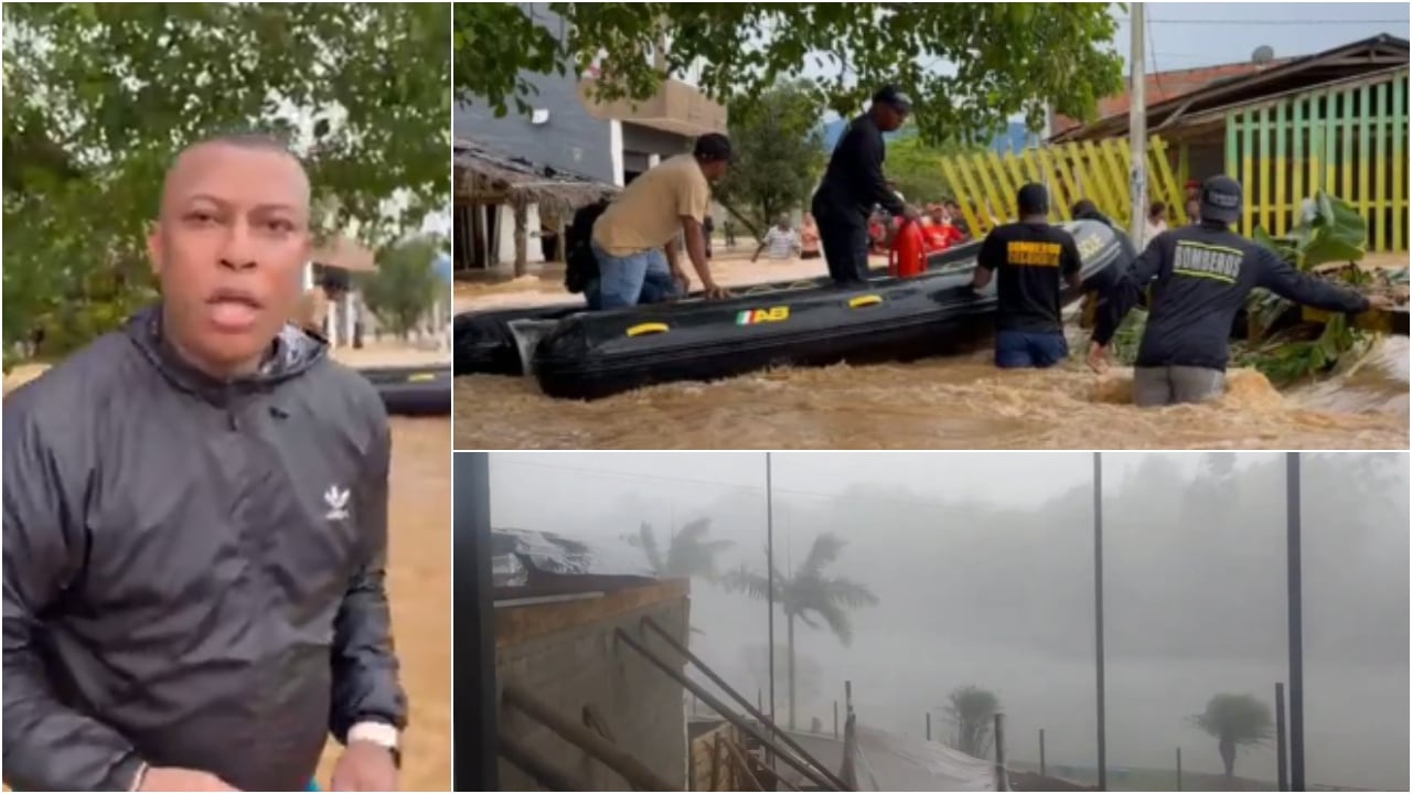 Inundaciones y estructuras colapsadas en el Pacífico colombiano.