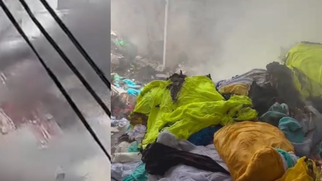 Incendio en el centro de Barranquilla.