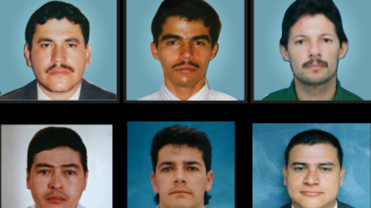 John Jairo Ruiz, Asesinado en el centro de Medellín el 14 de marzo de 1997. Jaime Augusto Piedrahita Morales Asesinado en el municipio de Itagüí el 4 de julio de 1997. Manuel Guillermo López Umaña, Asesinado en el barrio San Diego de Medellín el 5 de septiembre de 1997. Luis Fernando González Jaramillo, Asesinado en Medellín cuando se dirigía al trabajo, el 13 de abril de 1998. Augusto de Jesús Botero Restrepo, Asesinado en Medellín cuando iba a estudiar, el 8 de mayo de 1998 .