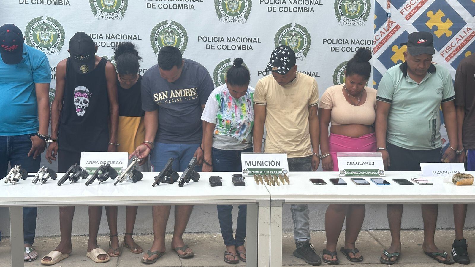 Capturados en operación contra el Clan del Golfo en La Guajira.