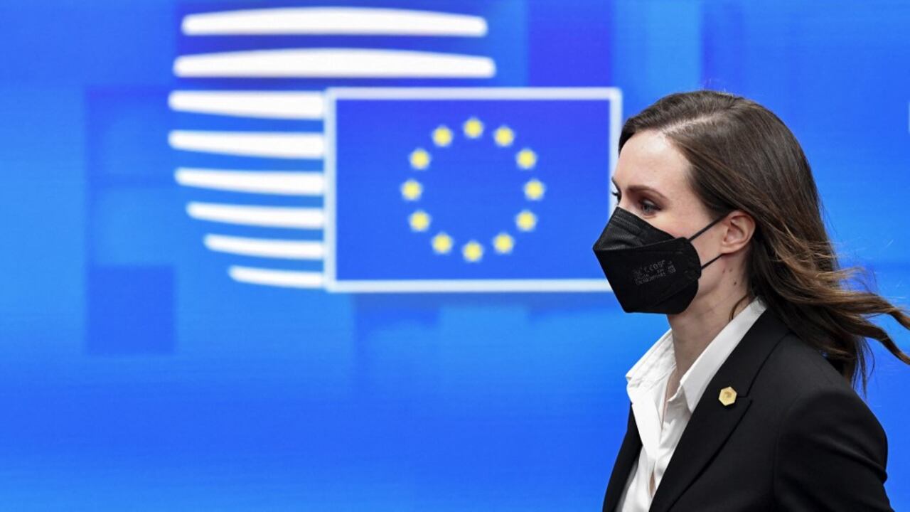 Sanna Marin, primera ministra de Finlandia (Photo by JOHN THYS / POOL / AFP)