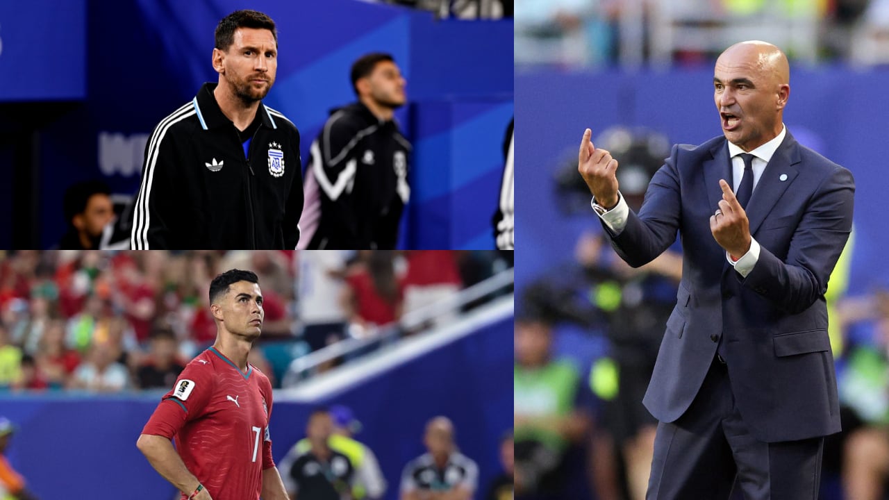 Messi, Cristiano y Roberto Martínez