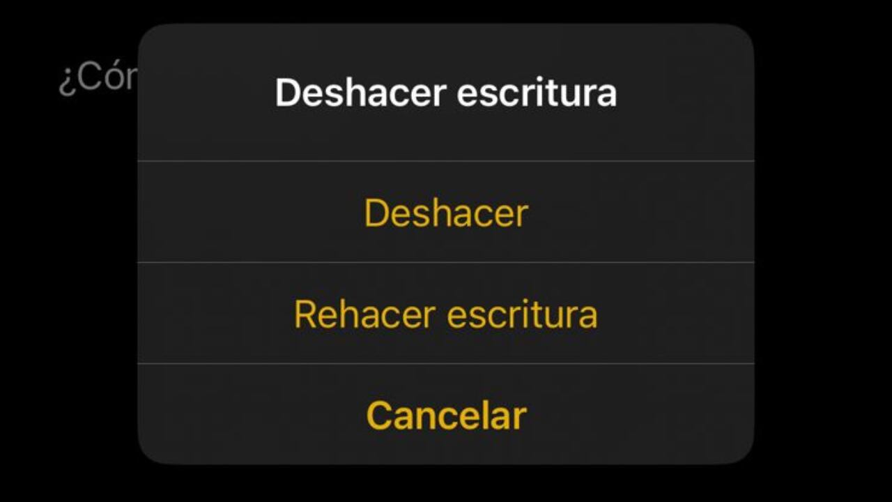 La función “Agitar para deshacer” es una herramienta rápida que viene activada por defecto en iPhone.