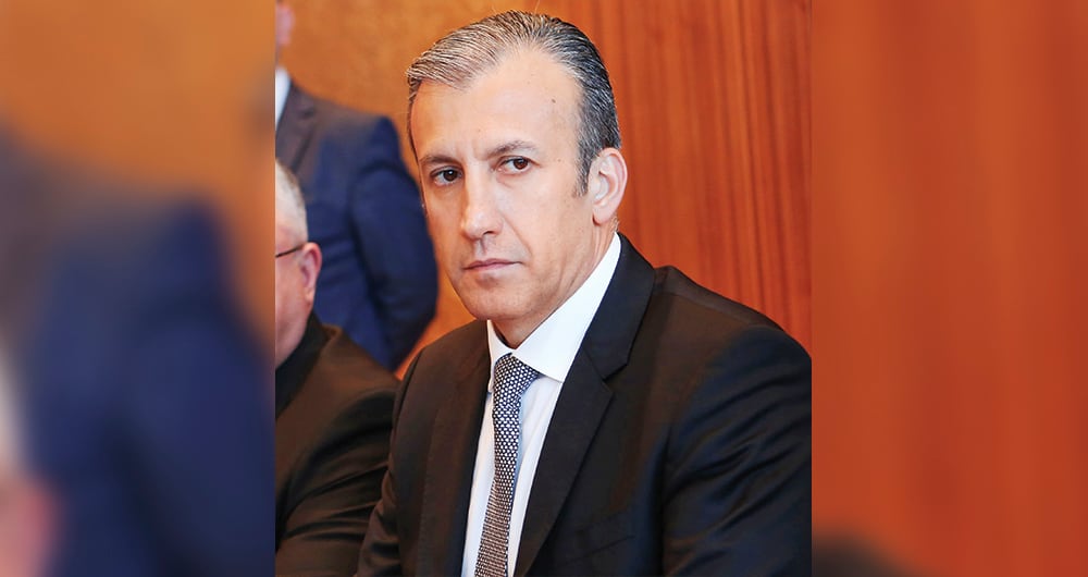 Tareck el aissami Ministro del Poder Popular de Petróleo
