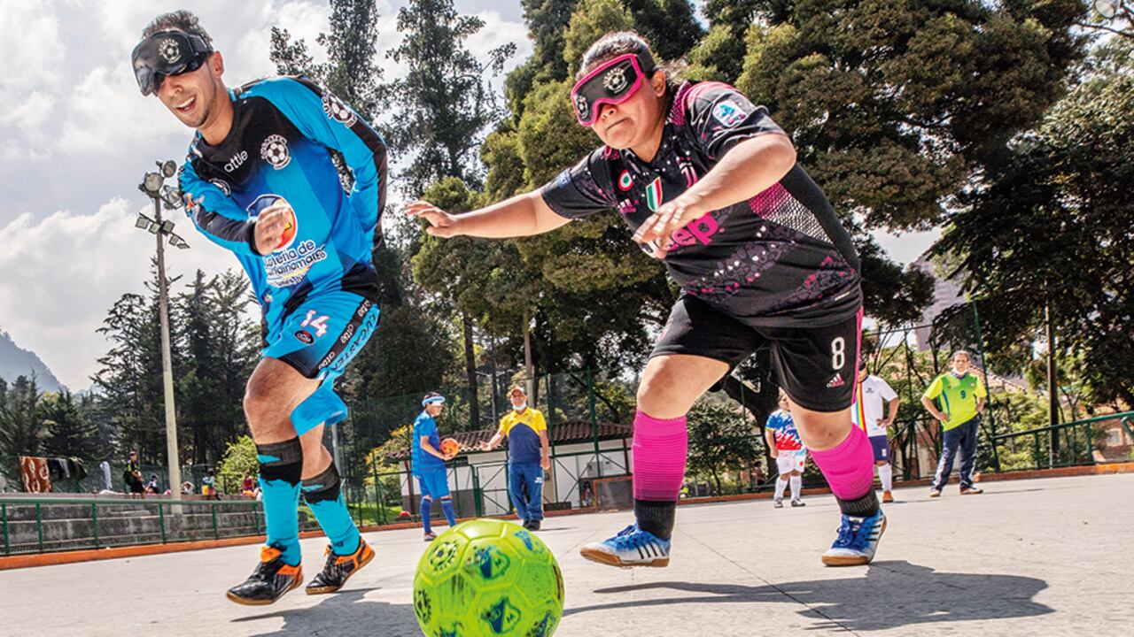 Colombia es pionera en el continente en ‘Fútbol sonoro’. Gloria López es la capitana de la selección Colombia.