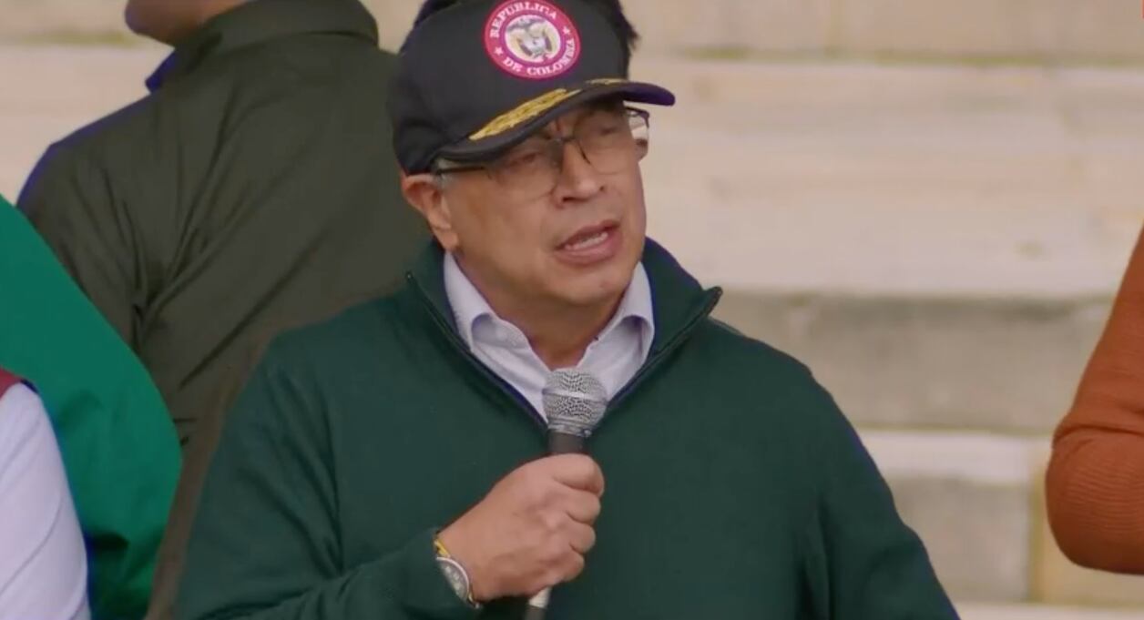Marchas 1 de Mayo Día del Trabajo, Presidente Gustavo Petro en la Plaza de Bolívar