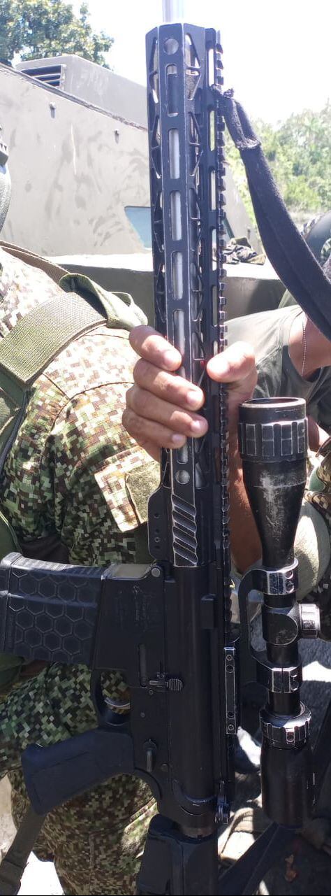 Material bélico incautado a las disidencias de las Farc en zona rural de Buenaventura