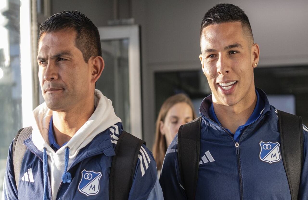 Mackalister Silva y Mateo García, jugadores de Millonarios FC