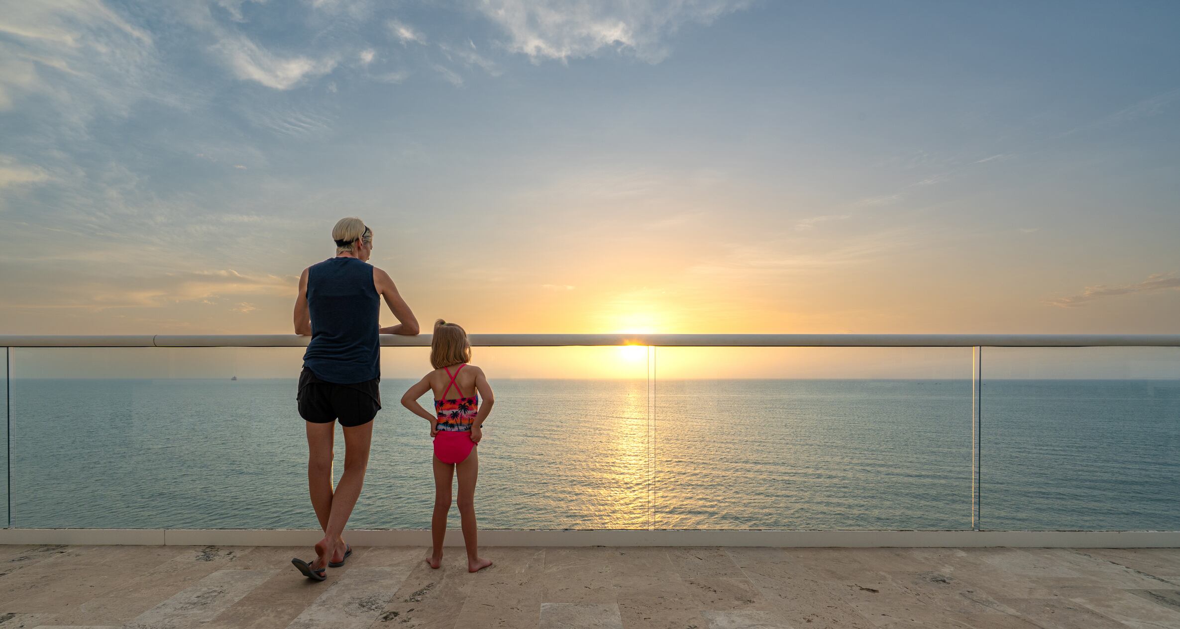 Vista al mar cerca de la Sierra Nevada de Santa Marta.
