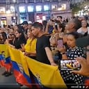 Los ecuatorianos que residen en España se reunieron en la Plaza de Sol, en Madrid, para recordar al candidato asesinado. Foto: X @La Data EC