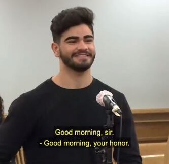 Muhammad Bilal sorprendió al juez Caprio con su historia.
