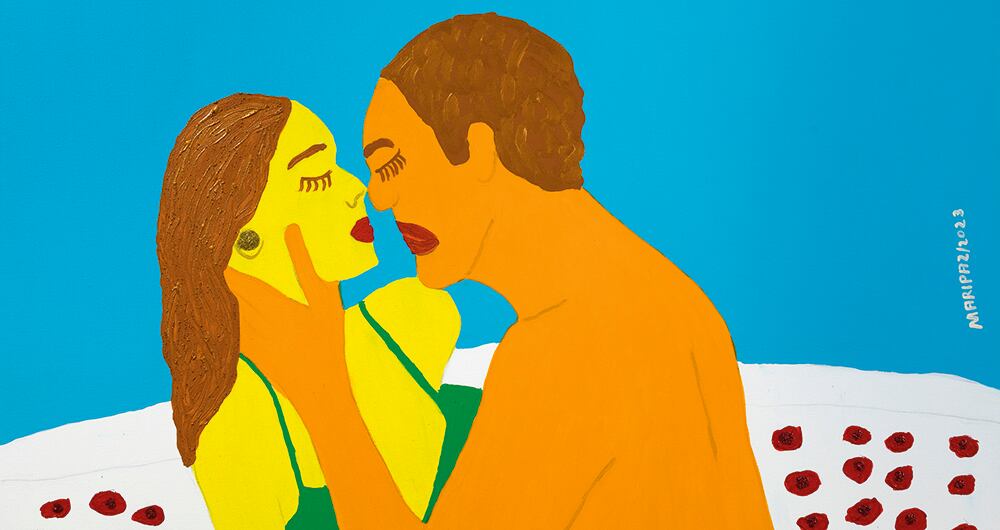 Maripaz Jaramillo ha trabajado un estilo en el que el dibujo no es perfecto, es expresionista, con colores vibrantes.