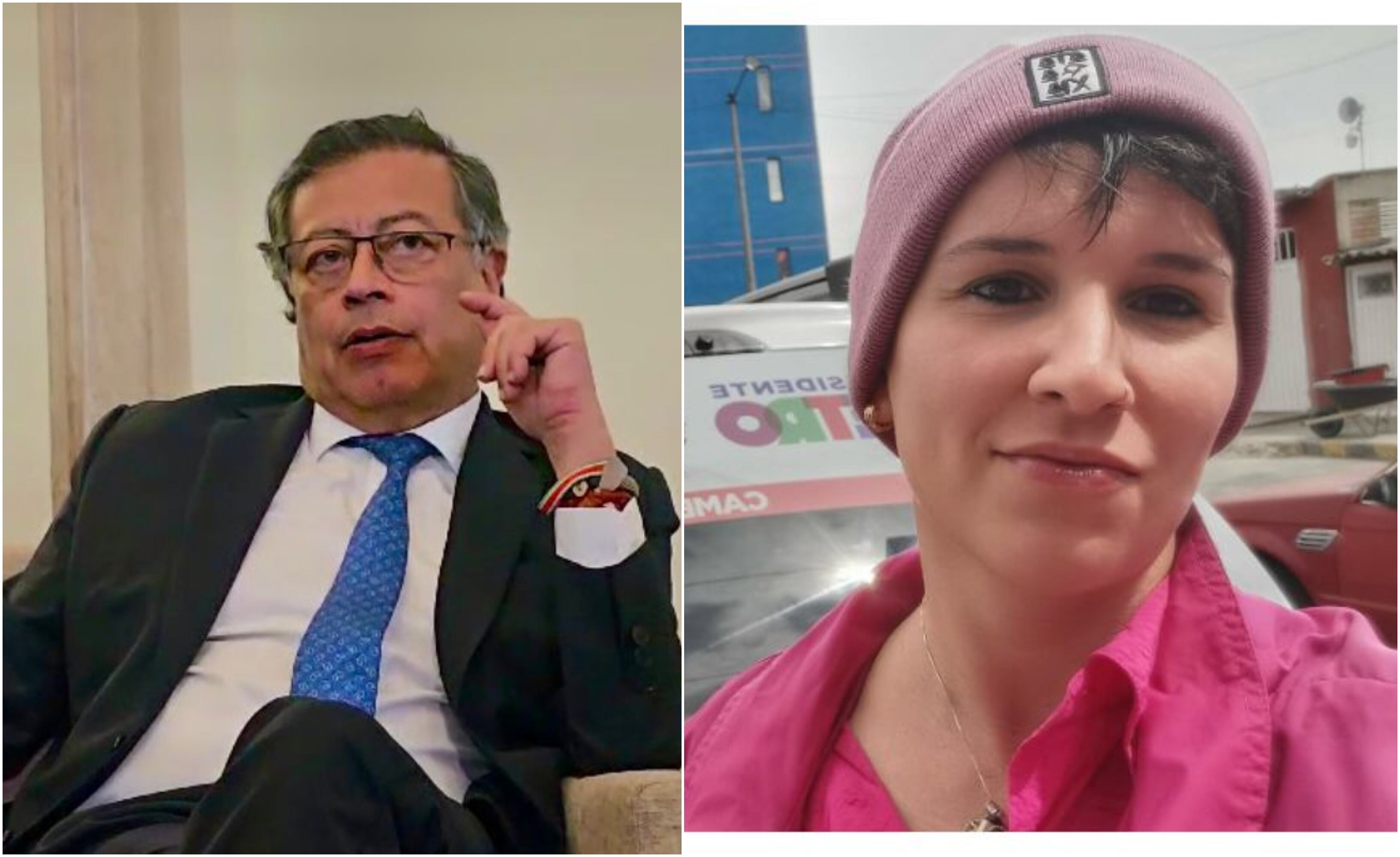 Gustavo Petro y Támara Matea Ospina