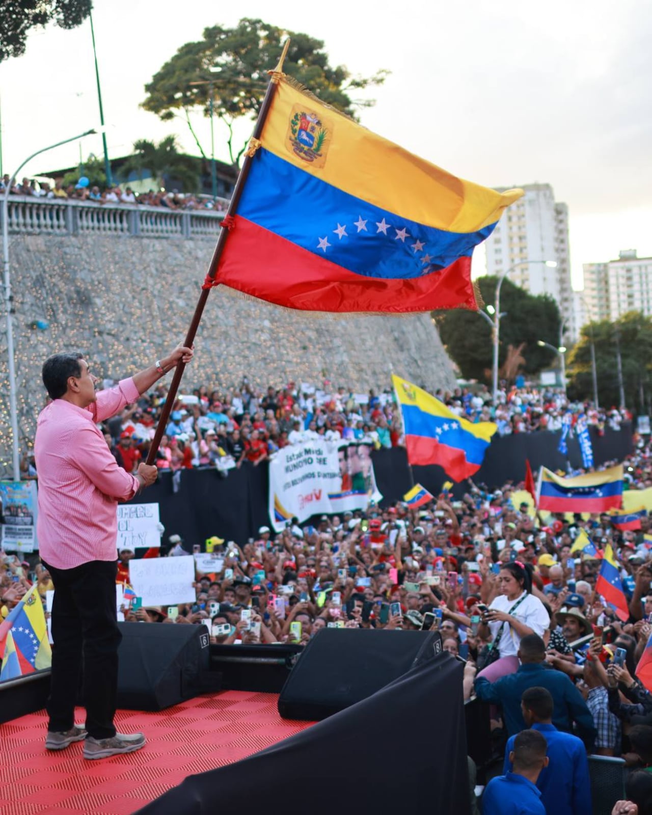 Nicolás Maduro en un evento público