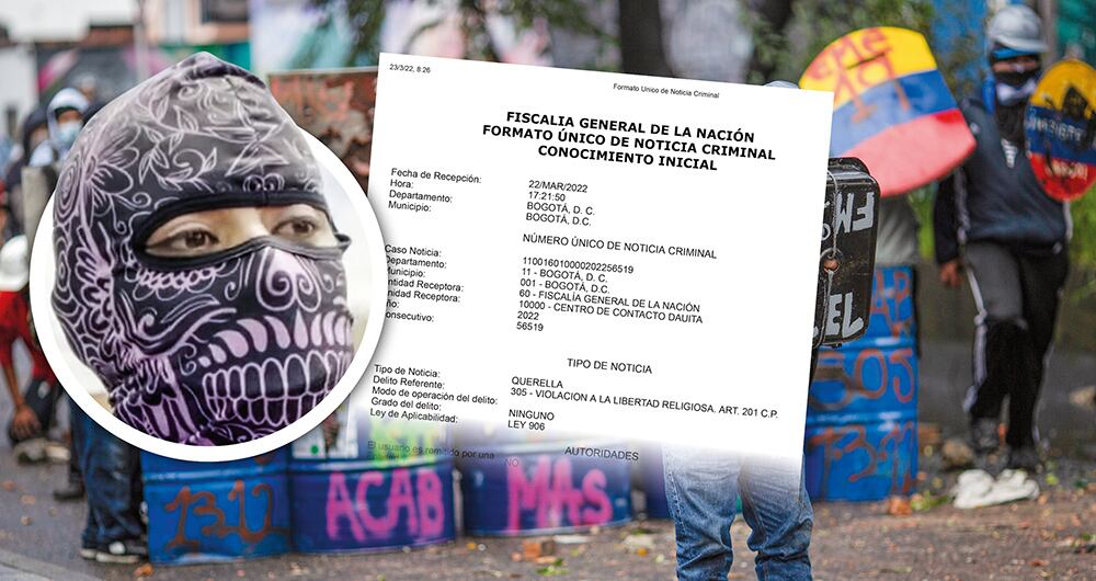 Simona es la figura más visible del denominado movimiento Escudos Azules, que pertenece a la primera línea. La universitaria fue quien encabezó la manifestación en la Catedral Primada, en donde encapuchados irrumpieron en la misa, que congregaba a decenas de feligreses.