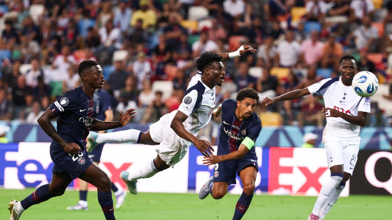 Tottenham en uno de los goles marcados al PSG