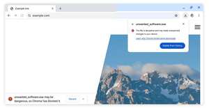Nuevas alertas de descargas sospechosas en Chrome
GOOGLE
(Foto de ARCHIVO)
01/1/1970