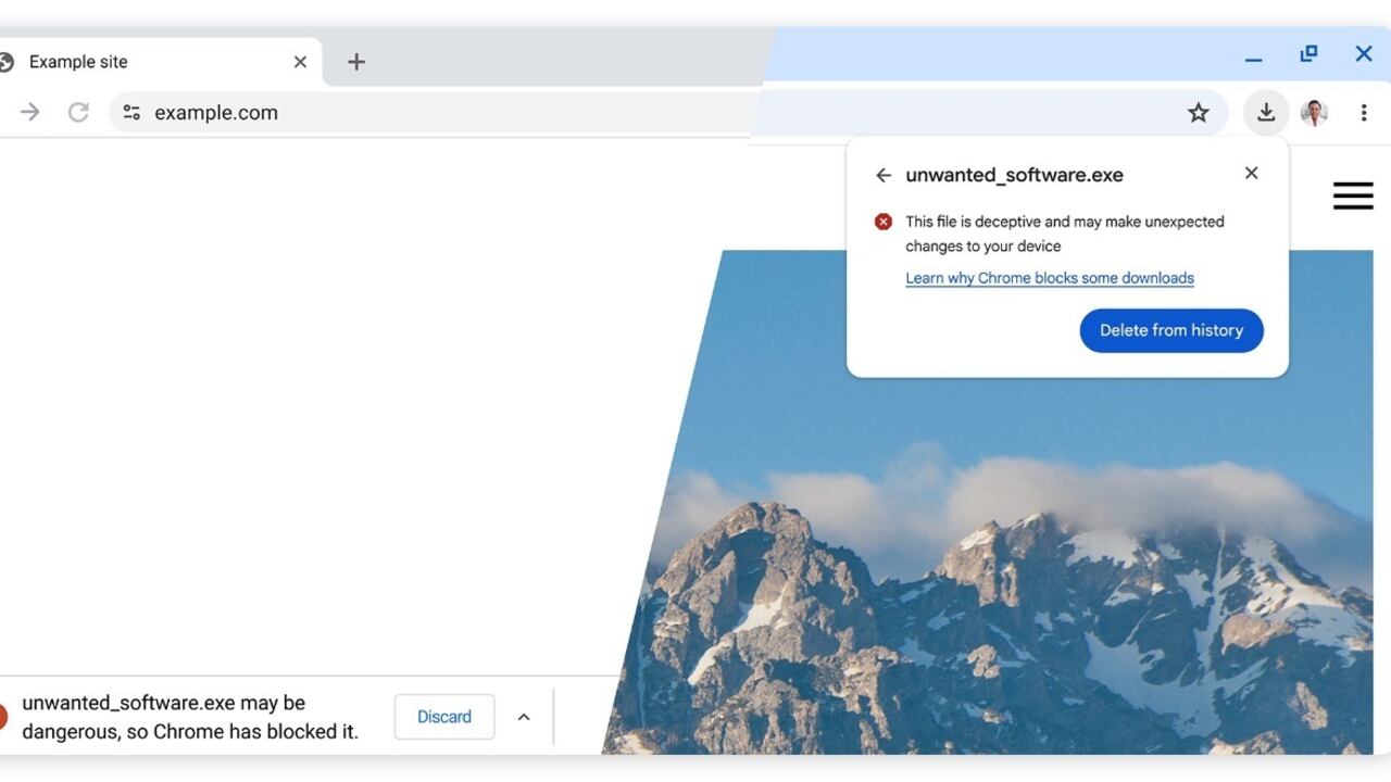 Nuevas alertas de descargas sospechosas en Chrome
GOOGLE
(Foto de ARCHIVO)
01/1/1970