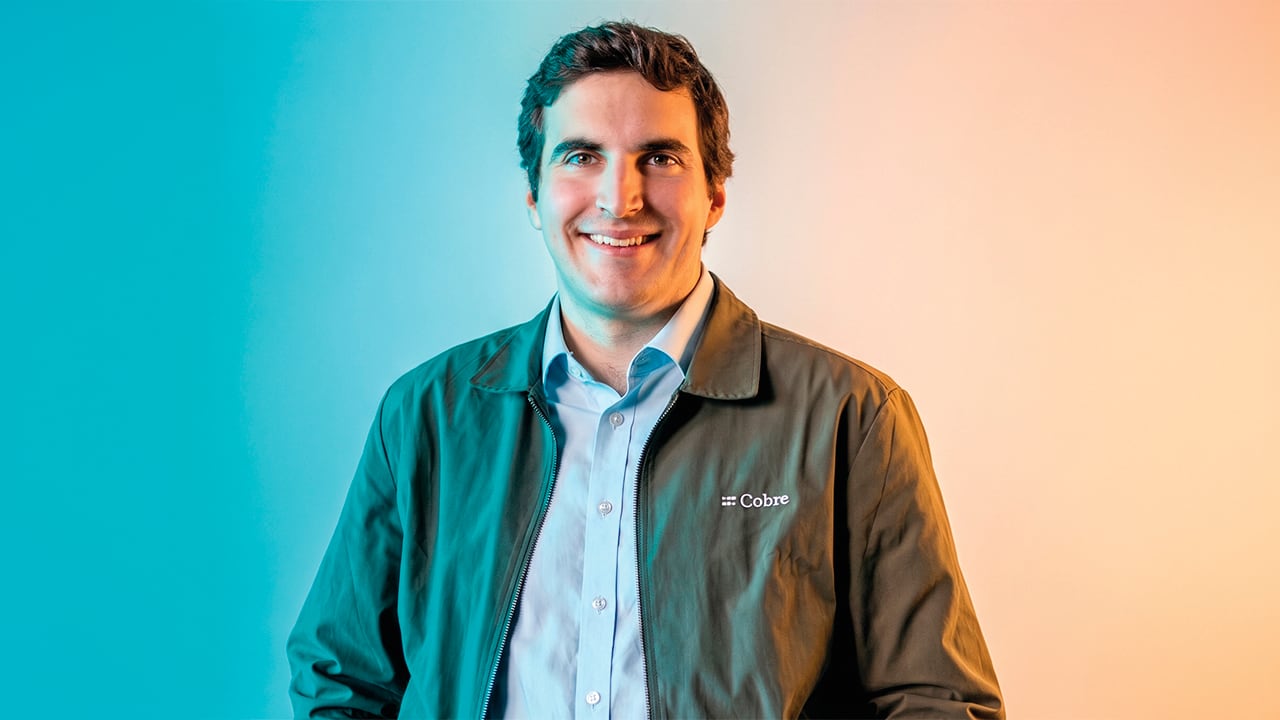 José Gedeón, cofundador y CEO de Cobre. Esta empresa inició su operación creando el primer sistema de pagos en tiempo real para empresas en Colombia, al que llamó Fast Pay.