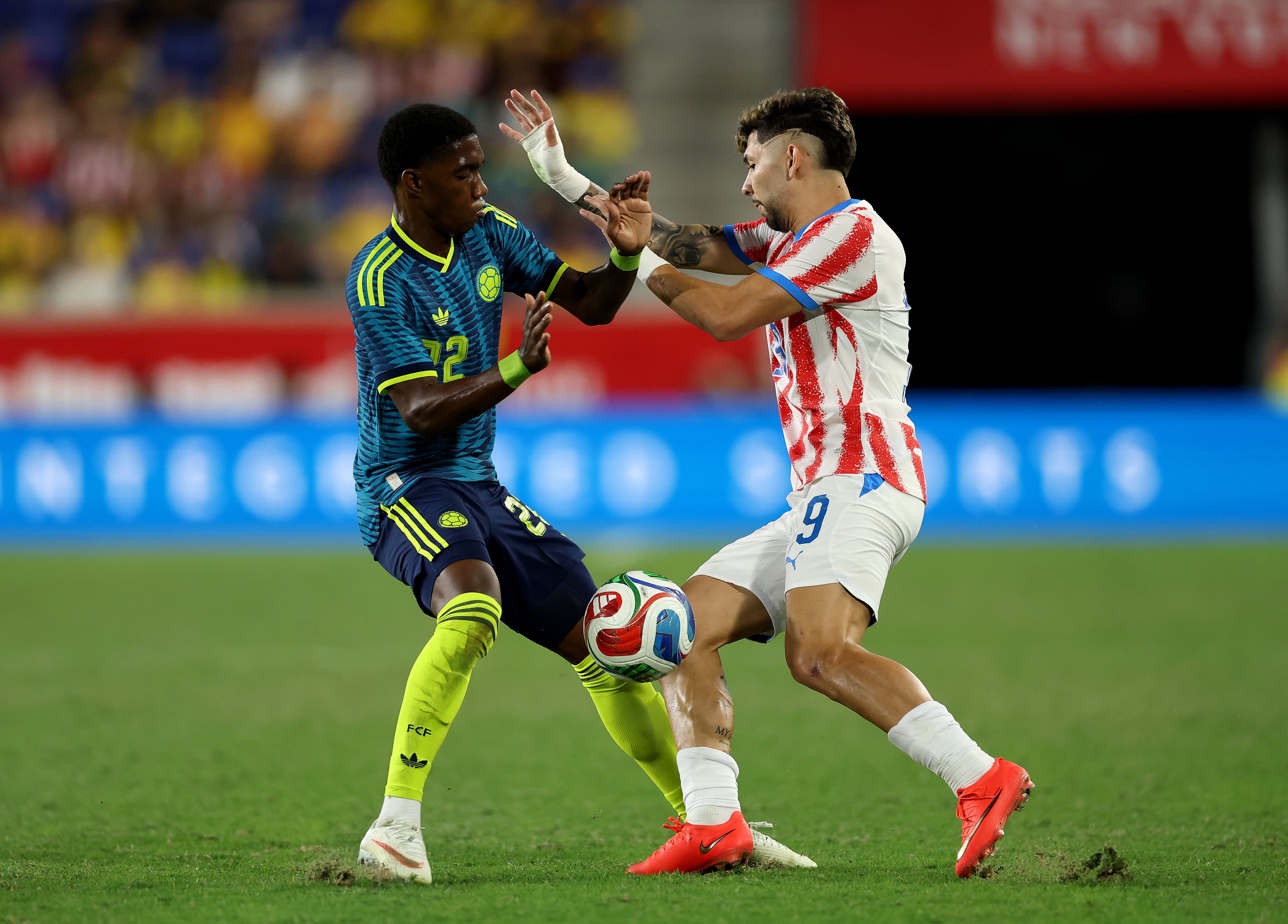 Imagen del partido Colombia vs. Paraguay, por amistoso fecha Fifa.