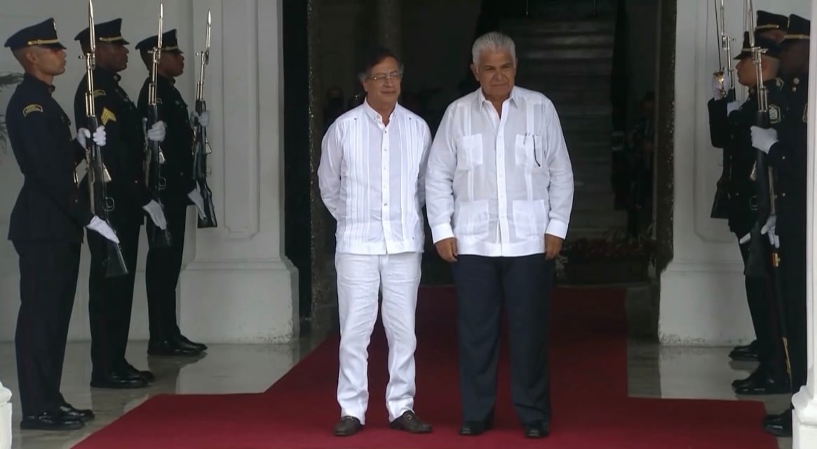 Gustavo Petro y José Raúl Mulino