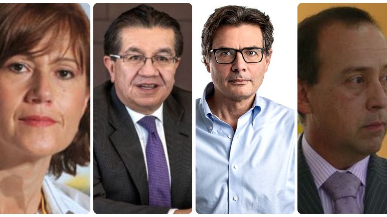 Algunos de los ministros y exministros de salud que firmaron la carta.