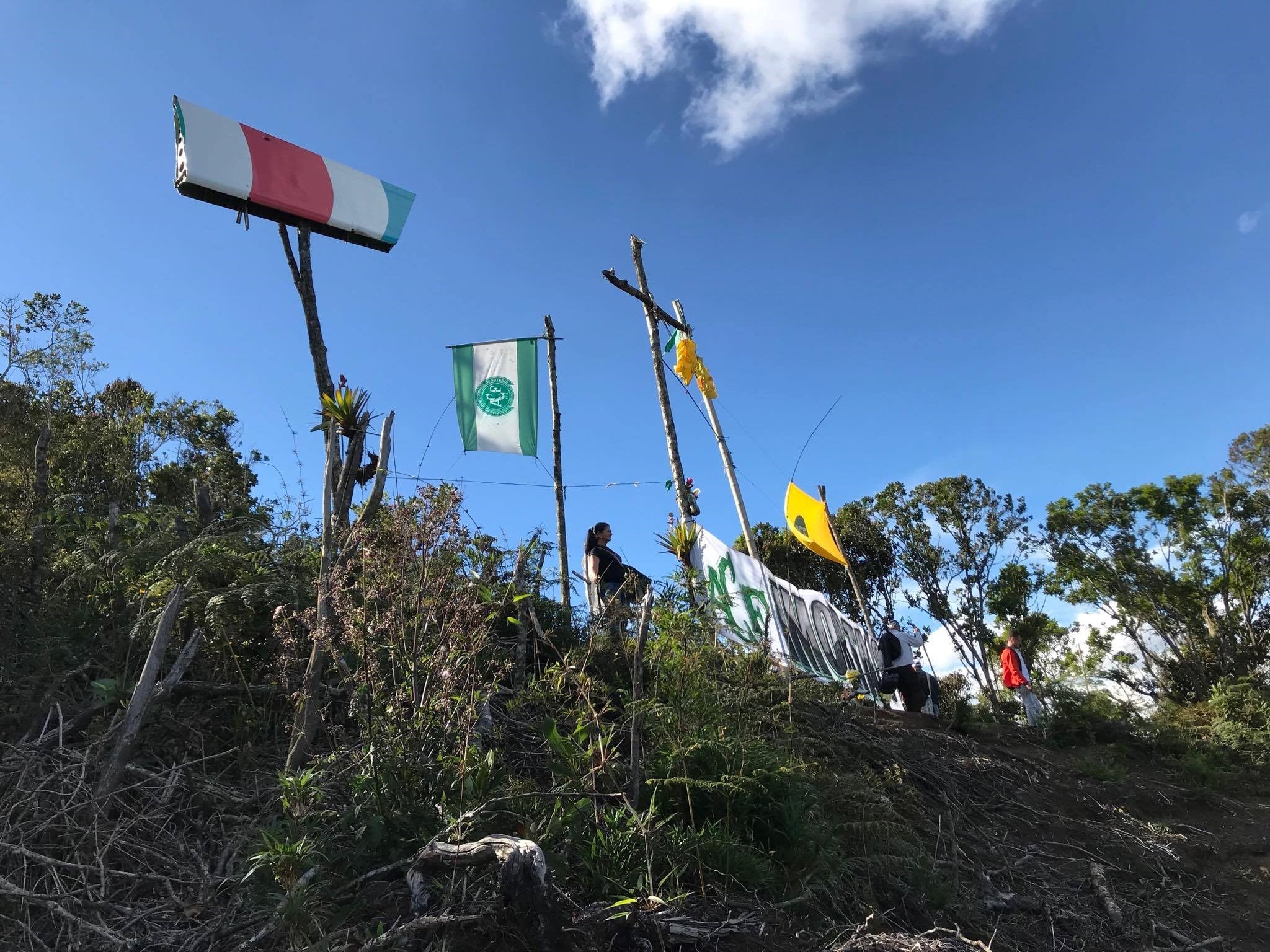 Zona en la que cayó el avión de Chapecoense en 2016.