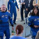 Butch Wilmore y Suni Williams (Photo by Joe Raedle/Getty Images)