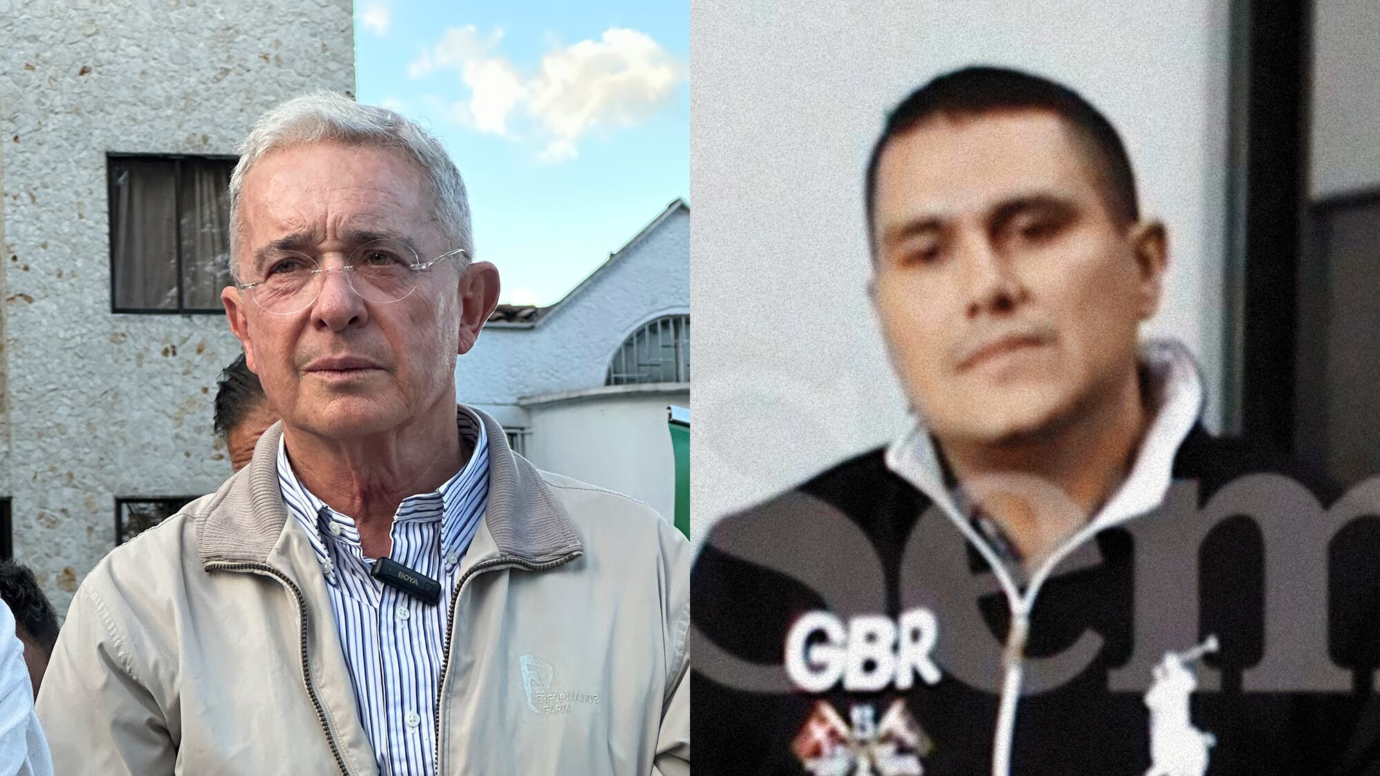 Álvaro Uribe y Juan Guillermo monsalve