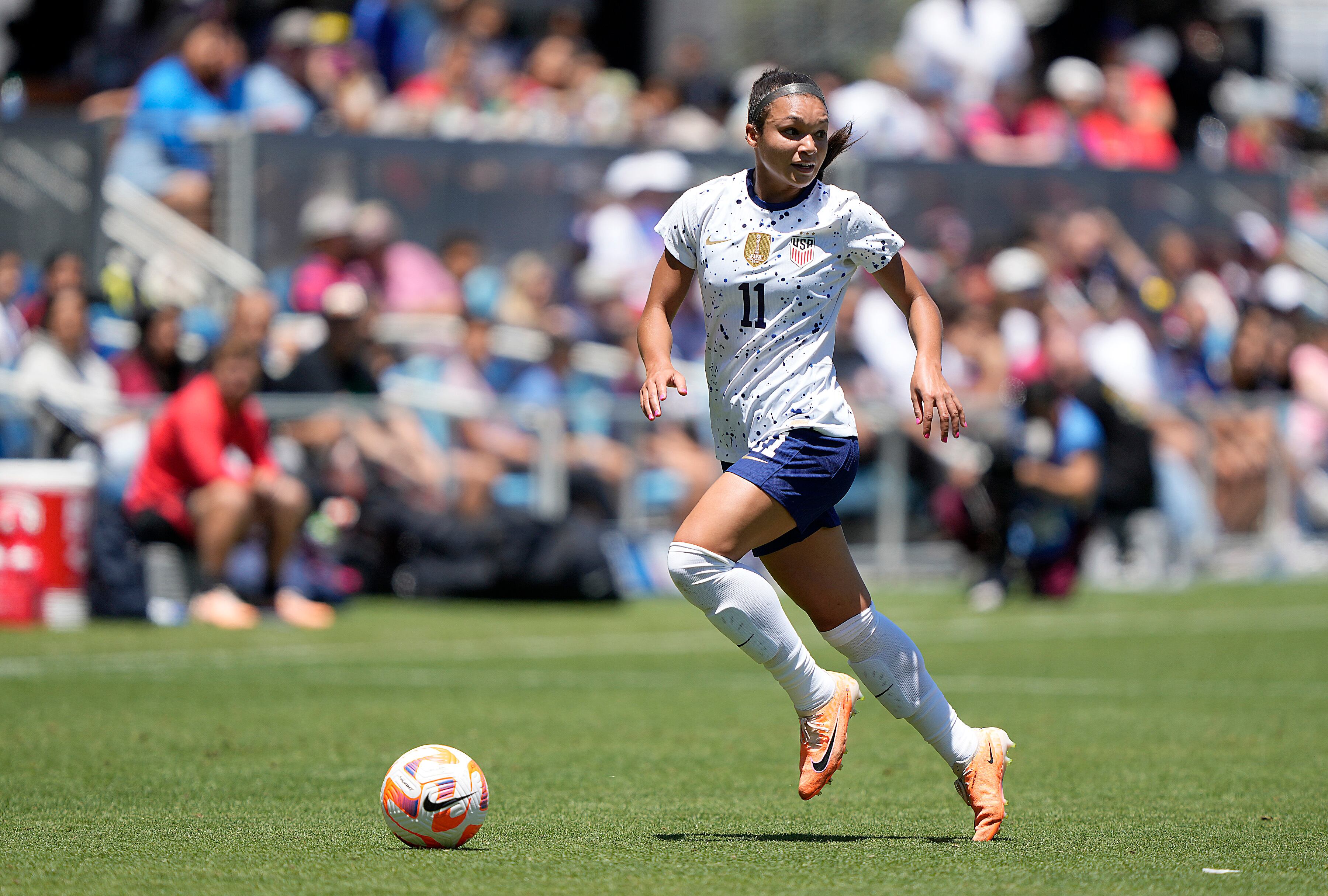 Sophia Smith, delantera de la Selección Estados Unidos.