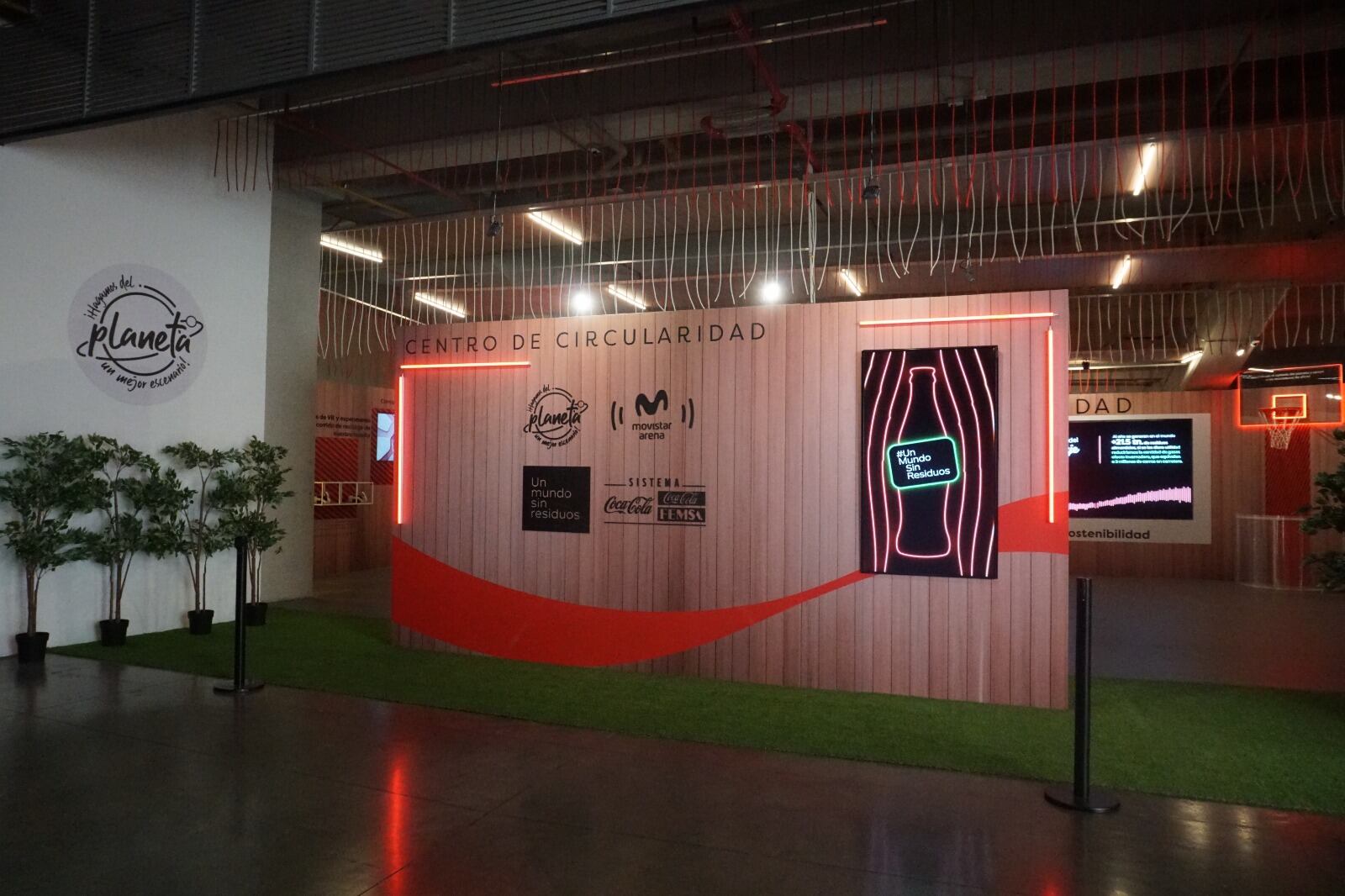 En el Centro de Circularidad se instalaron 10 puntos de recolección de material PET y 20 contenedores de clasificación.