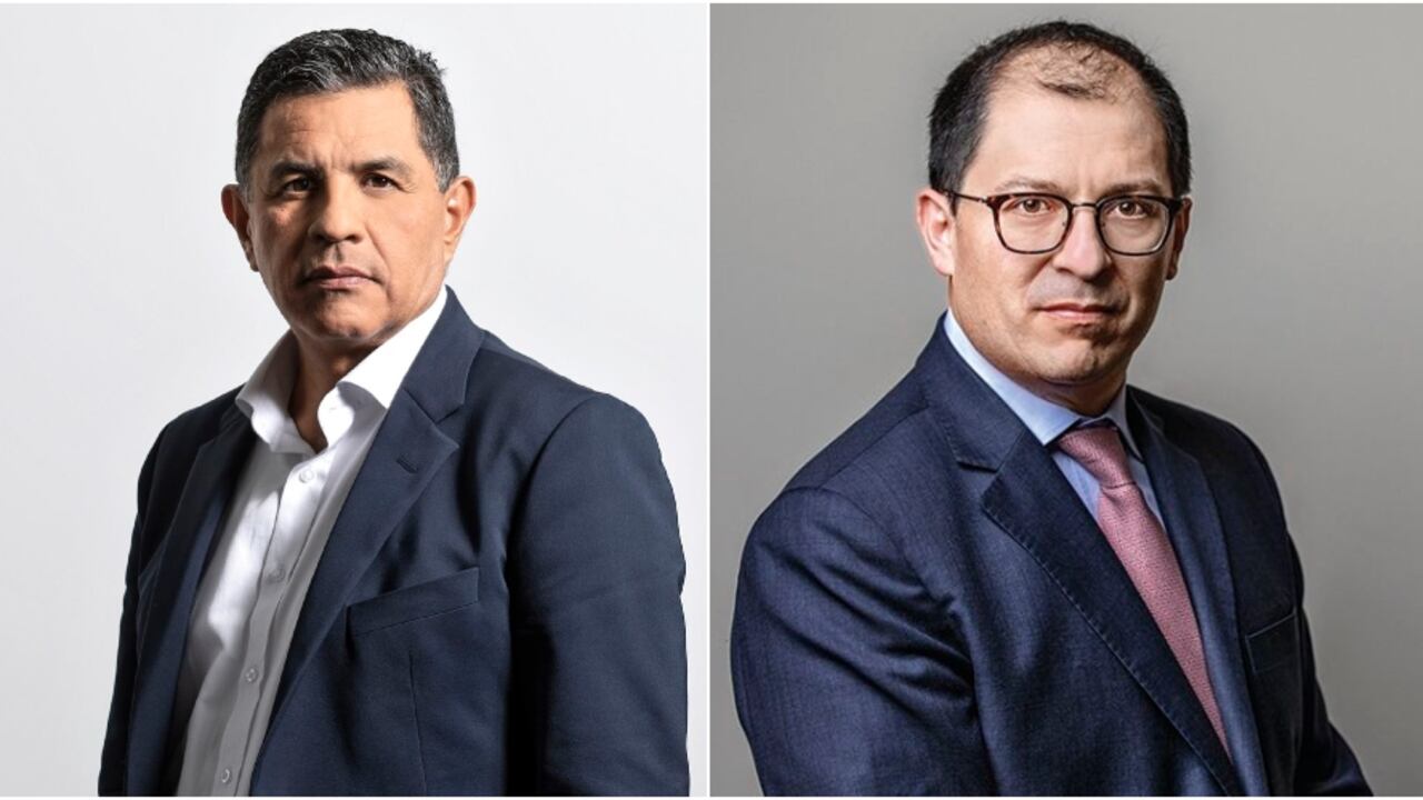 El alcalde de Cali, Jorge Iván Ospina, y el fiscal general, Francisco Barbosa.