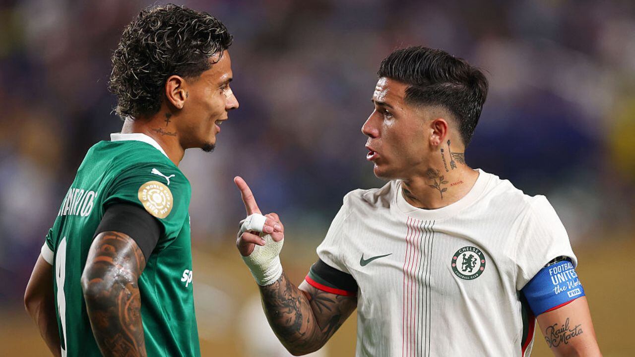 Richard Ríos con Palmeiras en el Mundial de Clubes.