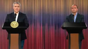 Iván Duque y Carlos Camargo anuncian medidas sobre la Policía.
