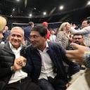 Celebración del triunfo de Gustavo Petro en movistar arena