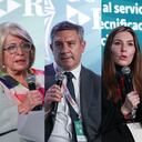 Cecilia López, presidenta de la fundación Cisoe; Marcos Rodríguez Fazzone, coordinador del programa 'Mesoamérica sin Hambre' en la Oficina de la FAO en Colombia; María Fernanda Nossa, head of global customer insights agricultural solutions de Basf; y Rafael Hernández Lozano, gerente general de Fedearroz.